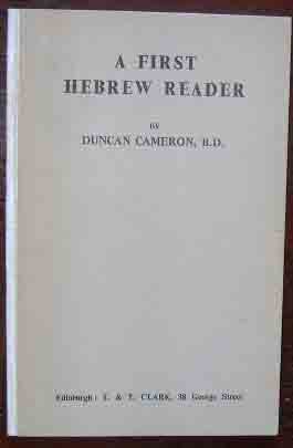 Image for A First Hebrew Reader.