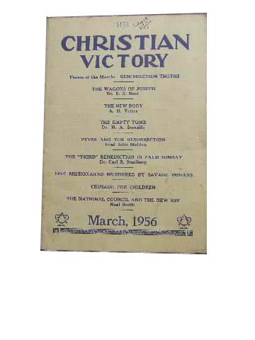 Image for Christian Victory and Grace and Truth March 1956 Vol 32 : No 321.